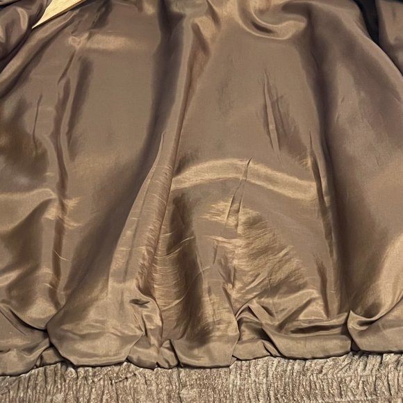 Boston Traders Men's Suede Bomber Jacket Brown Full Zipper Size L - Picture 10 of 10